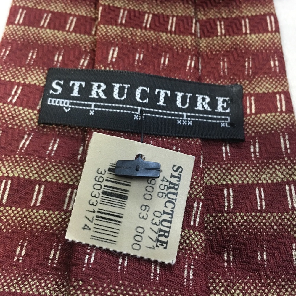 Structure Silk Tie - Picture 2 of 3